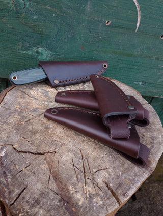 Brisa Necker 70 Sheath - Brown Leather
