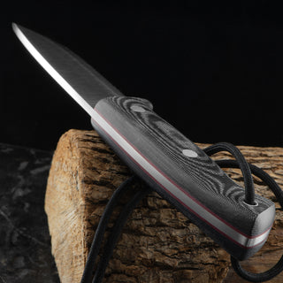 Joker Ranger Bushcraft Micarta Handle Knife With Firesteel