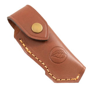 Stylish Veg tanned knife sheath for the Lars Falt folding knives by Casstrom