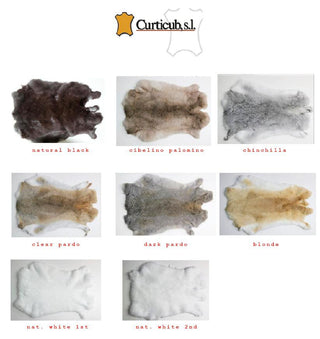 Rabbit Skin Tanned Fur
