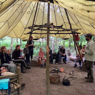 Woodland Ways - families in camp