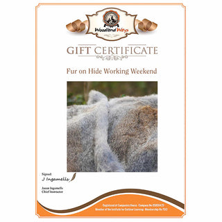 The Woodland Ways Fur on Hide Working Weekend Gift Voucher