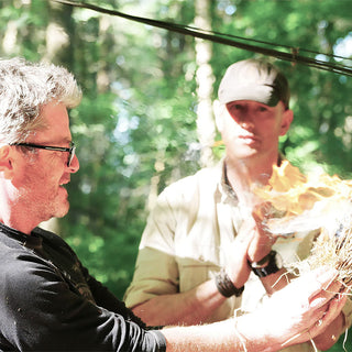 Woodland Ways Bushcraft Weekend - firelighting skills