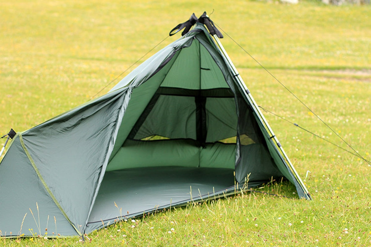 DD SuperLight Tarp Tent Olive Green woodlandways