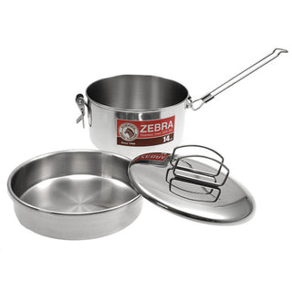 Zebra Stainless Steel Camping Pot 14cm
