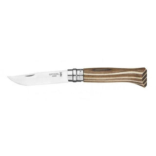 Opinel No. 08 Laminated Birch Knife Brown