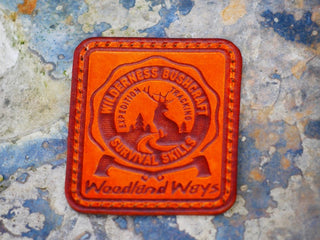 Leather Woodland Ways Logo Patch