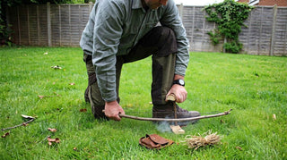 Working with a bow drill