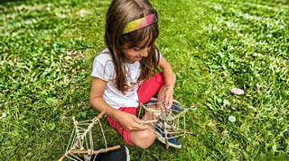 Early knotting skills - Spiders in webs   
