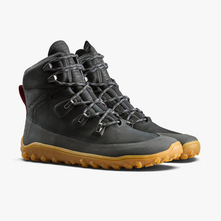 Vivobarefoot Tracker Leather AT boots in Obsidian.
