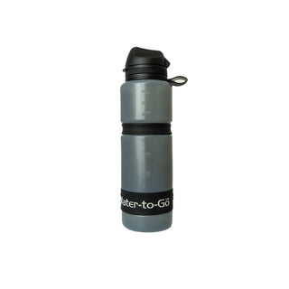 Water To Go 75cl water filter bottle in black for camping and outdoors