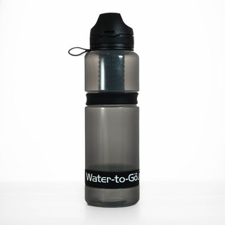 Water To Go 75cl water filter bottle in black for camping and outdoors