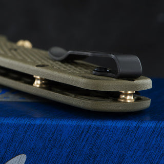 Benchmade Bugout Folding knife, Grey coated blade and Ranger Green handle