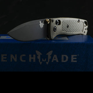 Benchmade Bugout Folding knife, Grey coated blade and Ranger Green handle