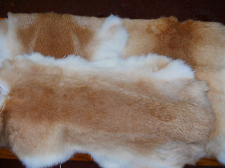 Rabbit Skin Tanned Fur