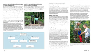 A Sample page of Paul Kirtley's Core Bushcraft book, focusing on water filtration.