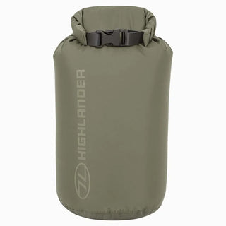 Ranger Green dry sacks from Highlander. Waterproof bags for your kit and clothing.