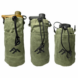 Forest Fundamentals Insulated Bottle bags for the Grayl GroPress, UltraPress, and Nalgene bottles.