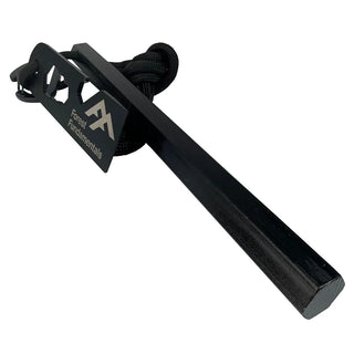 Forest Fundamentals Hive fire lighting Ferrocerium rod. These are hexagonal fire steels, and are supplied with a steel scraper, paracord and a carabiner.