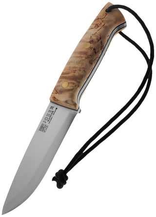 Joker Ranger Bushcraft Curly Birch Handle Knife With Firesteel