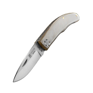 Folding uk legal knife with horn handle