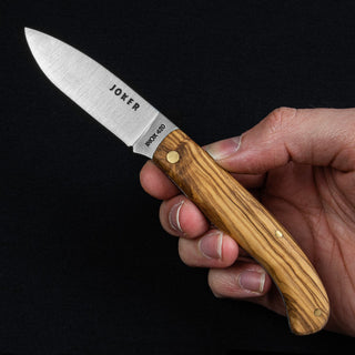 Joker Folding Olive Wood Pocket Knife No77