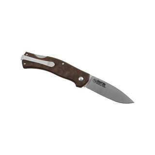 Casstrom Lars Falt Locking EDC knife in Coffee brown handle material. Ideal for camping or work.