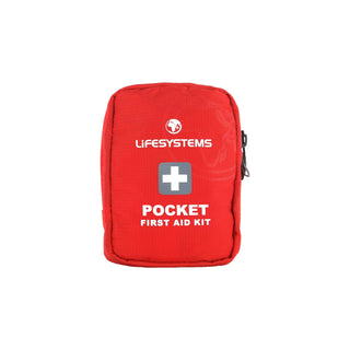 LifeSystems Pocket First Aid kit - a red pouch containing some basic first aid supplies