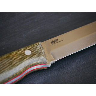 Brisa Trooper 115 Bushcraft Knife. Full tang with Micarta handle