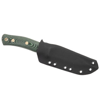 Casstrom No.10 SFK with a Green Micarta handle and Kydex sheath