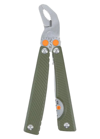 SOG Tellus Milti-Tool. A green handled multi tool featuring everything you need to tackle any surprise job!