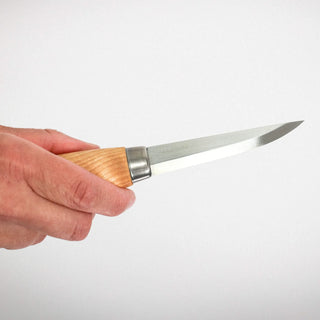Mora 106LC carving knife, a sloyd knife for accurate wood carving.