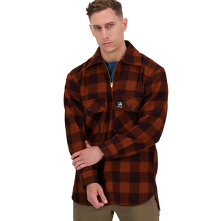 Swanndri Ranger Wool Bush Shirt Cedar Check