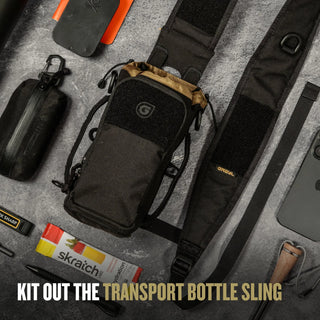 Grayl Transport 1.7L Bottle Sling, carry your Grayl Filter, and a few other things too, wherever you go with ease and comfort.