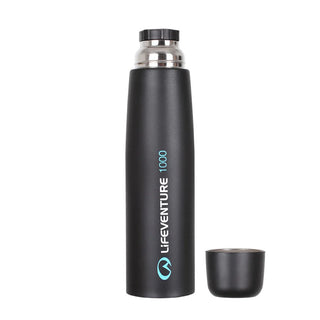 LifeVenture Thermally induced Vacuum flasks to keep your drinks hot or cold on your next adventure. 1000ml capacity.