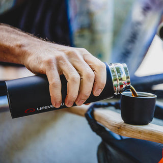 LifeVenture Thermally induced Vacuum flasks to keep your drinks hot or cold on your next adventure. 500ml capacity.
