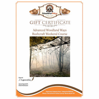 Gift Voucher - Advanced Woodland Ways Bushcraft Weekend Course