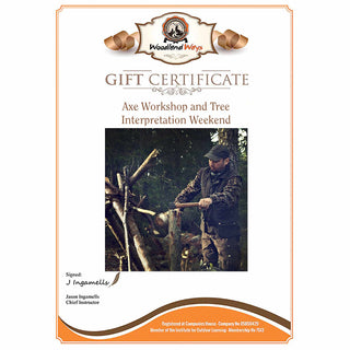 Axe Workshop and Tree Interpretation Weekend Gift Voucher