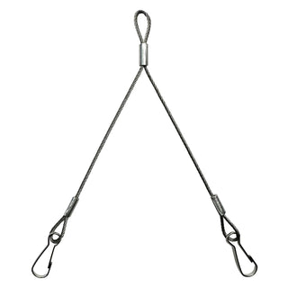 Stainless steel wire bail handles for cups or pots of a small diameter, with two clips to attach.