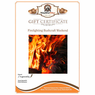 Gift Voucher - Firelighting Bushcraft Weekend