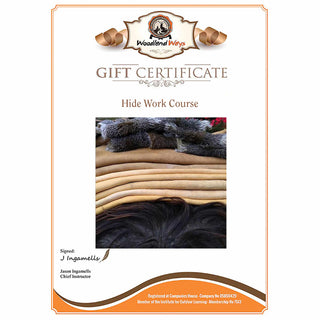 The Woodland Ways Hide Work Course Gift Voucher