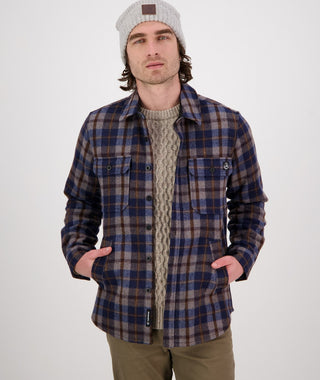 Swanndri Kiaraki v3 Wool Shacket Trail Check