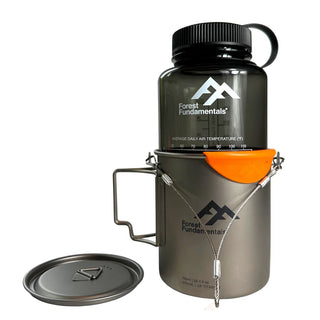 Forest Fundamentals Titanium Cup and Nalgene Bottle Set