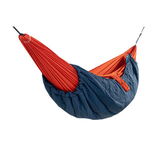 Ticket To The Moon Moon Quilt Compact shown on an orange Ticket To The Moon Hammock