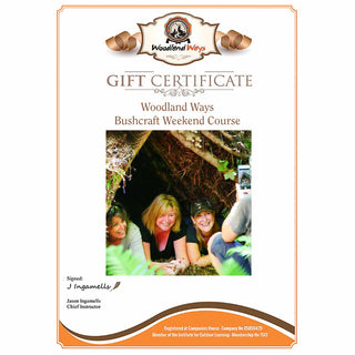 Woodland Ways Bushcraft Weekend Gift Voucher