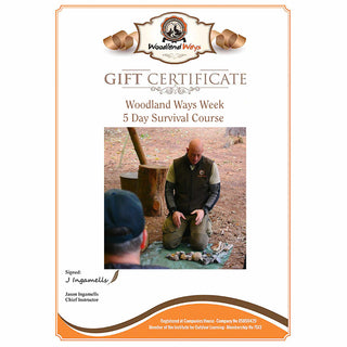 Gift Voucher - Woodland Ways Week - 5 Day Survival Course