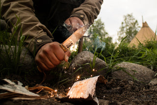 Casstrom Firestriker Army Size Curly Birch Handle