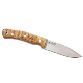 Casstrom No.10 Swedish Forest Knife Stabilised Birch Handle Full Flat Grind