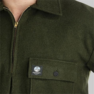 Swanndri Ranger Wool Bush Shirt Olive