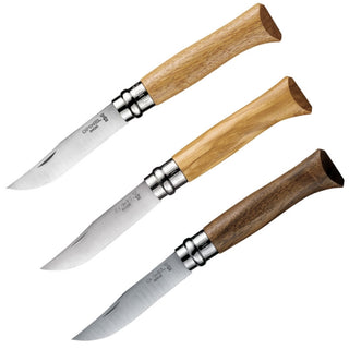 Opinel No. 08 Oak, Walnut or Olive Wood Handle